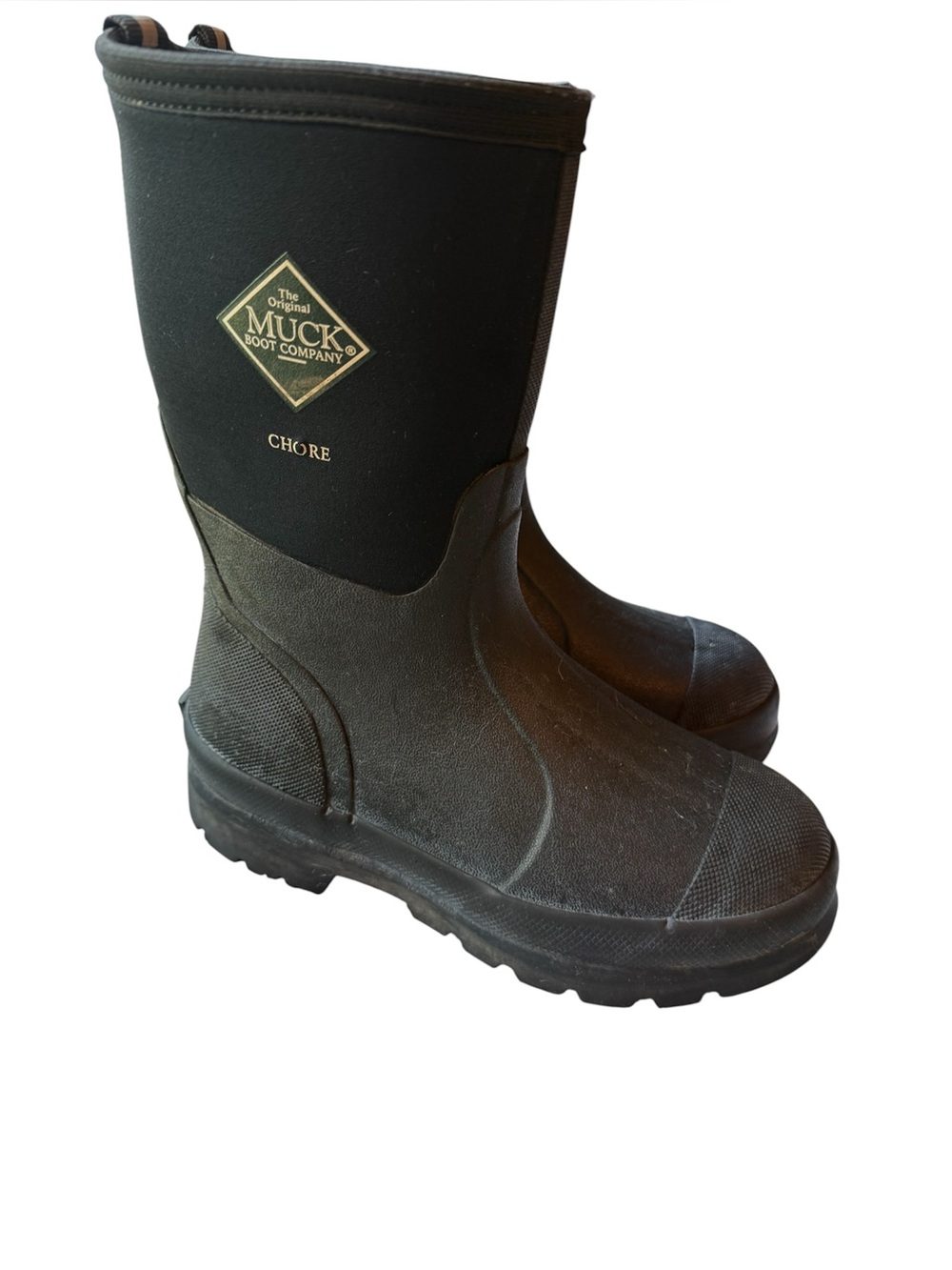 Muck Boot Company Chore Black Waterproof Rain & Snow Boots -Size Mens 5, Wm’s 6